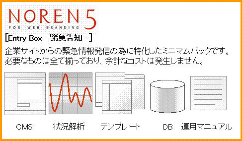 NOREN5 Entry Box - 緊急告知 - 