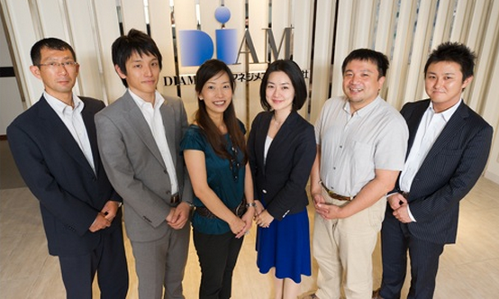 (왼쪽부터)DIAM에셋매니지먼트 주식회사 하라 씨, 사노 씨, 미우라 씨, 야마우치 씨, 스에자와 씨, 하라다 씨