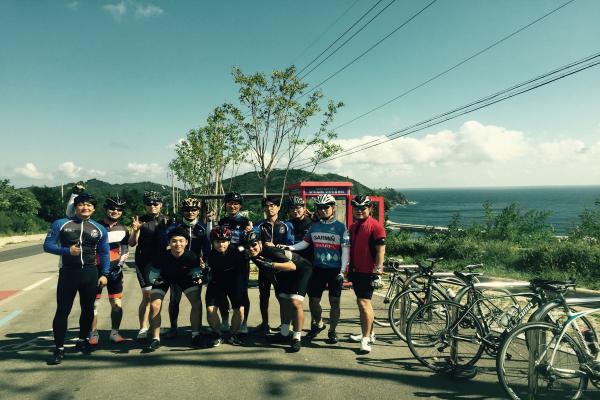 [아이온커뮤니케이션즈 사내 자전거 동호회 'i-Rider' 모습]