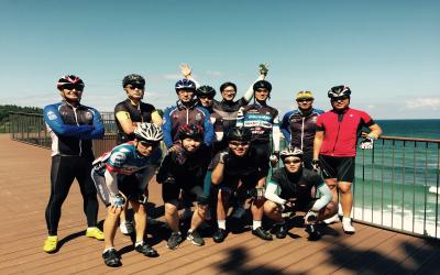 [아이온 사내 자전거 동호회 'i-Rider' 동해안 자전거 종주 현장]