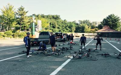 [아이온 사내 자전거 동호회 'i-Rider' 동해안 자전거 종주 현장]